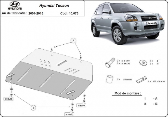 Cache sous moteur et de la boîte de vitesse Hyundai Tucson