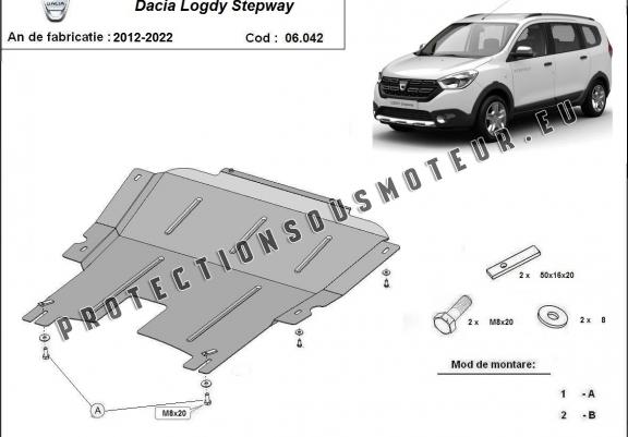 Cache sous moteur et de la boîte de vitesse Dacia Lodgy Stepway