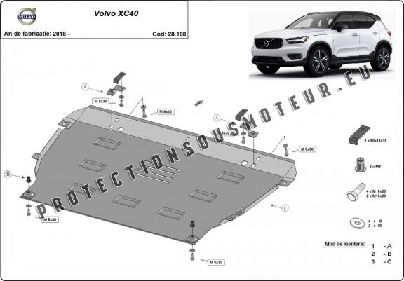 Cache sous moteur et de la boîte de vitesse Volvo XC40