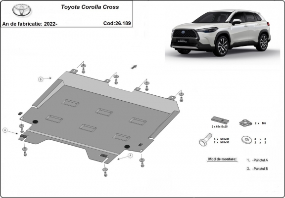 Cache Sous Moteur Toyota Corolla Cross