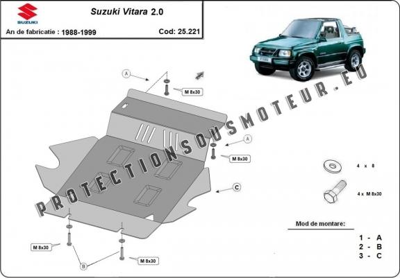Cache sous moteur et de la radiateur Suzuki Vitara 2.0