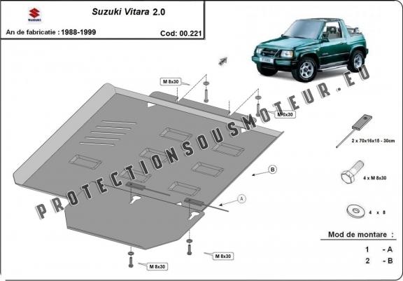 Cache de protection de la boîte de vitesse Suzuki Vitara 2.0