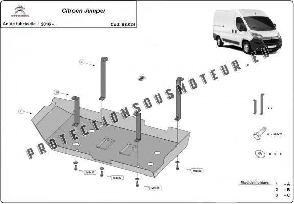 Cache de protection réservoir AdBlue Citroen Jumper