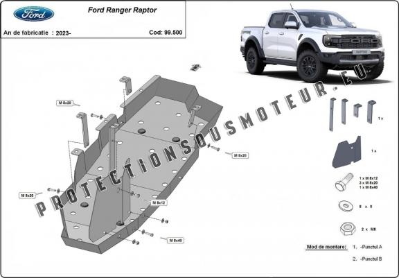 Cache de protection de réservoir Ford Ranger Raptor