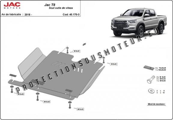 Cache de protection de la boîte de vitesse Jac T8