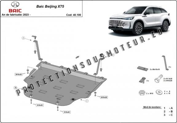 Cache Sous Moteur Audi Baic Beijing X75