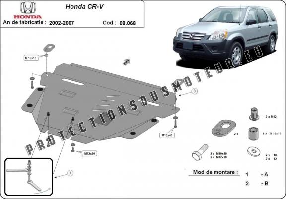 Cache sous moteur et de la boîte de vitesse Honda CR-V Gen 2