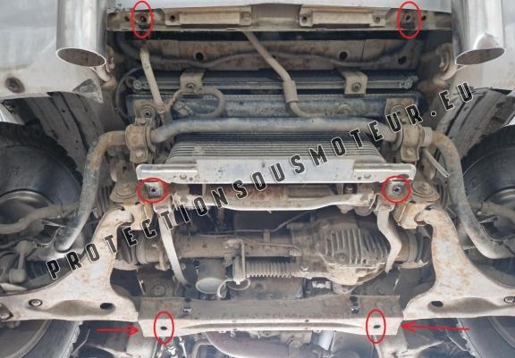 Cache sous moteur et de la radiateur Mitsubishi Pajero 3 (V60, V70) Vers 2.0