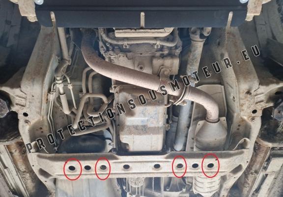 Cache de protection de la boîte de vitesse Mitsubishi Pajero 3 (V60, V70) Vers. 2.0