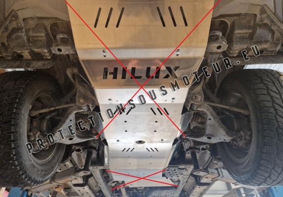 Cache de protection aluminium de la boîte de vitesse Toyota Hilux Revo