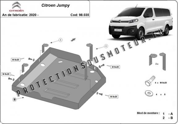 Cache de protection réservoir AdBlue Citroen Jumpy