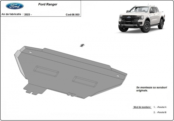 Cache de protection de radiateur Ford Ranger