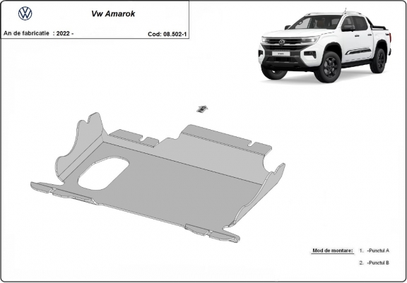 Cache Sous Moteur Volkswagen Amarok 2 