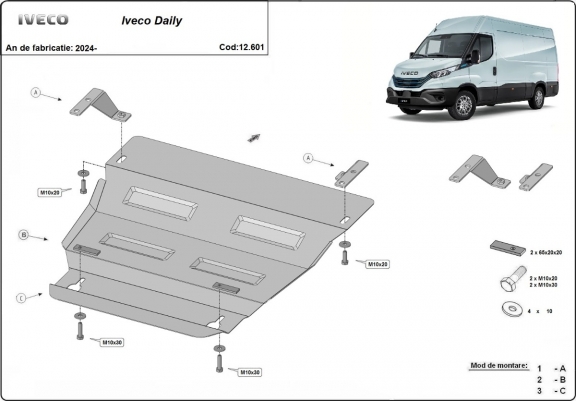 Cache sous moteur Iveco Daily 7