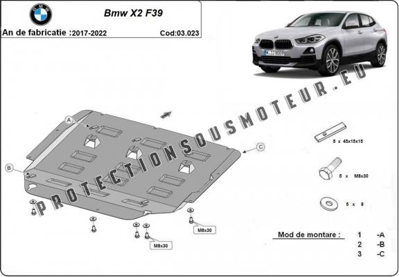 Cache sous moteur et de la boîte de vitesse BMW X2 F39