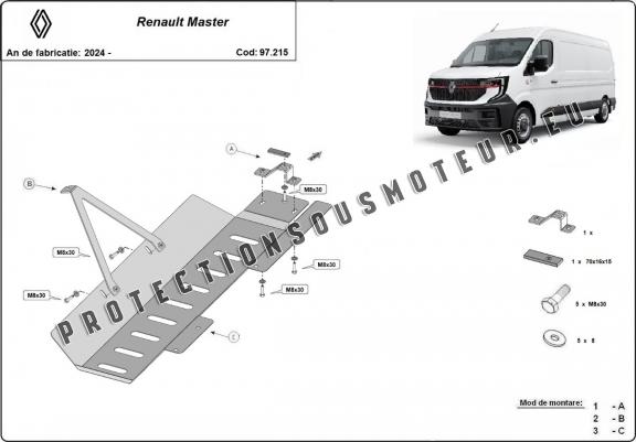 Cache de protection EGR, system STOP&GO / convertisseur catalytique/cat lock Renault Master 4