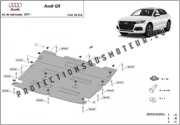 Cache sous moteur et de la radiateur Audi Q5