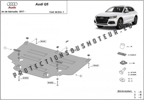 Cache de protection de la boîte de vitesse Audi Q5