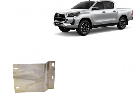 Cache de protection capteurs DPF Toyota Hilux - Aluminium