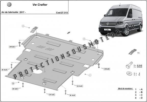 Cache sous moteur Vw Crafter