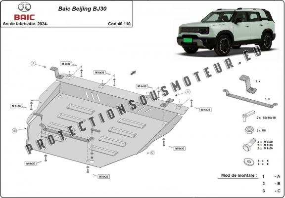 Cache Sous Moteur Audi Baic Beijing BJ30
