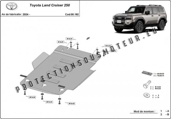 Cache de protection de la boîte de vitesse Toyota Land Cruiser 250