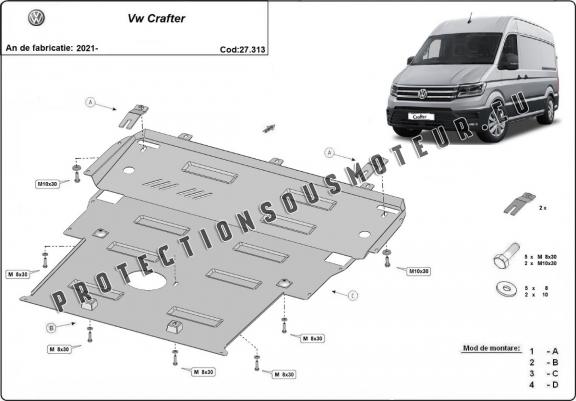 Cache sous moteur Vw Crafter