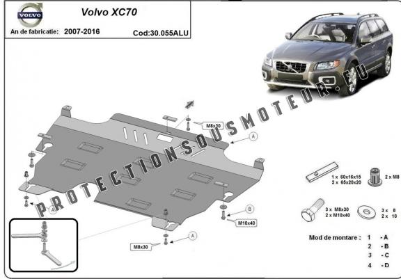 Cache sous moteur et de la boîte de vitesse en aluminium Volvo XC70