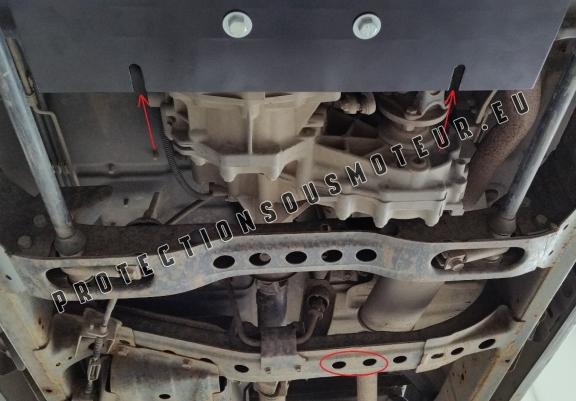 Cache de protection de la boîte de vitesse Nissan Navara D22