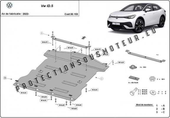 Cache Sous Moteur Volkswagen ID 5