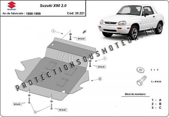 Cache sous moteur et de la radiateur Suzuki X90 2.0