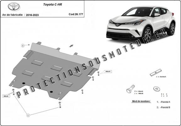 Cache sous moteur et de la boîte de vitesse Toyota C-HR Cache sous moteur et de la boîte de vitesse Toyota C-HR
