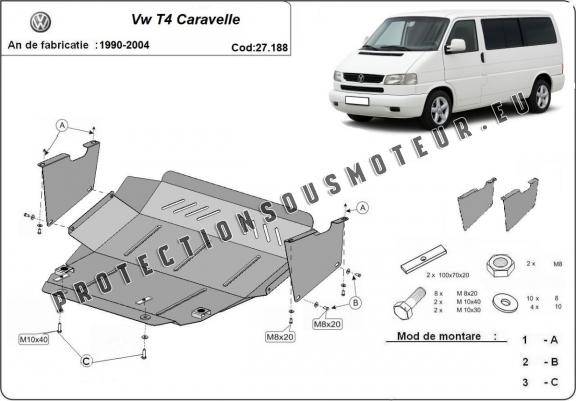 Cache sous moteur et de la boîte de vitesse Transporter T4 Caravelle