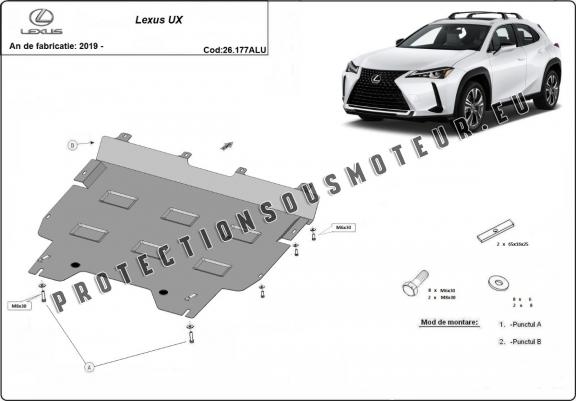 Cache sous moteur et de la boîte de vitesse Lexus UX Aluminium