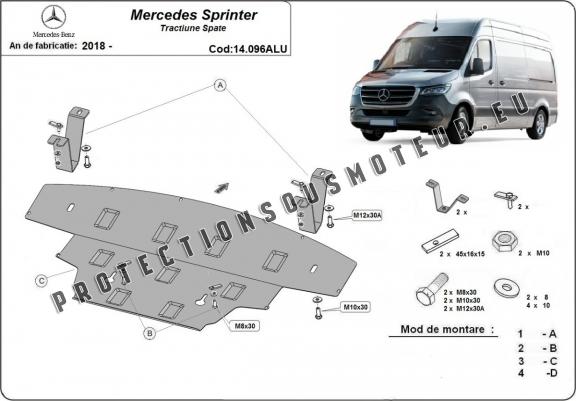 Cache sous moteur Mercedes Sprinter - RWDAluminium