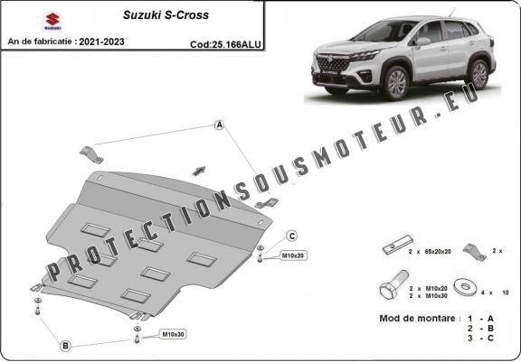Aluminium cache sous moteur et de la boîte de vitesse Suzuki S-Cross