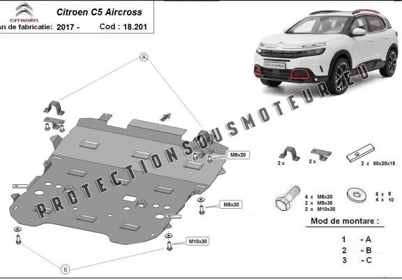 Cache sous moteur Citroen C5 Aircross