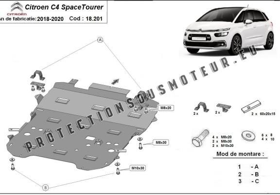 Cache sous moteur Citroen Grand C4 SpaceTourer