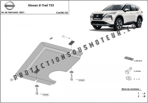 Cache de protection du différentiel  Nissan X Trail