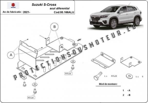 Cache de protection du différentiel Suzuki SX 4-S Cross