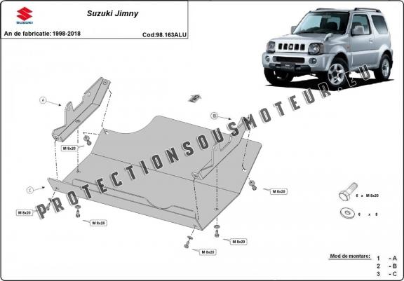 Cache sous moteur et de la boîte de vitesse Suzuki Jimny - aluminium
