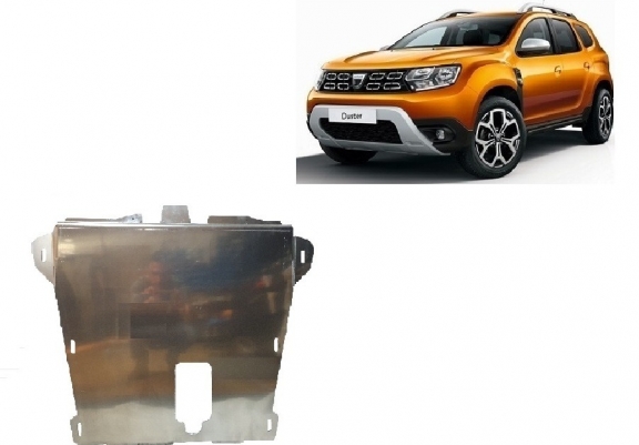 Cache sous moteur et de la boîte de vitesse en aluminium Dacia Duster 