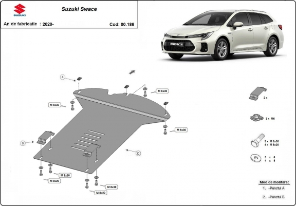 Protection convertisseur catalytique/cat lock  Suzuki Swace