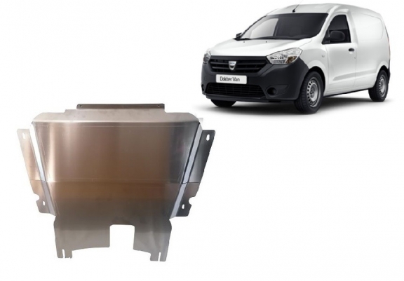 Aluminium cache sous moteur et de la boîte de vitesse Dacia Dokker