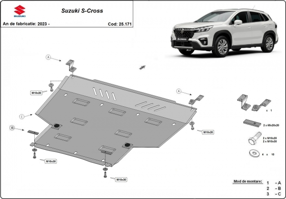 Cache sous moteur Suzuki S-Cross - forfait promotionnel