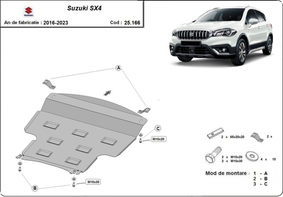 Cache sous moteur et de la boîte de vitesse Suzuki  SX4