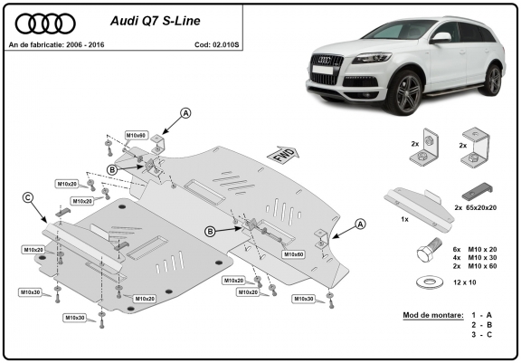 Cache Sous Moteur  Audi Q7 S-Line