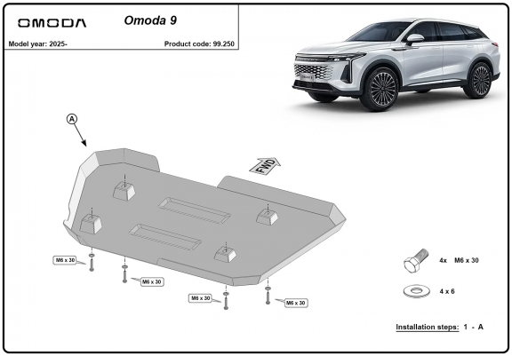 Cache de protection de réservoir Omoda 9