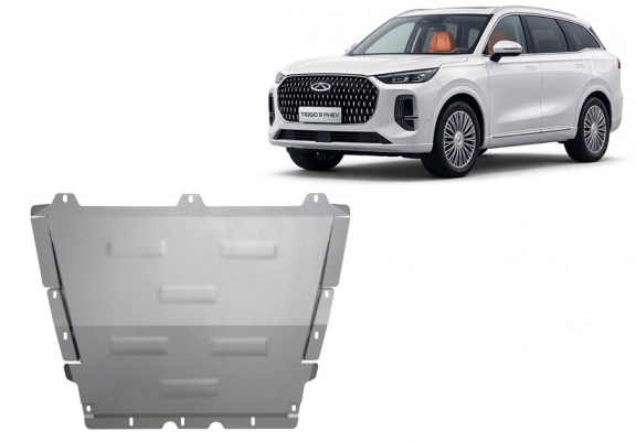 Cache sous moteur et de la boîte de vitesse Chery Tiggo 9 Aluminium