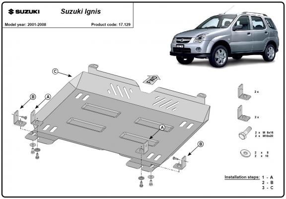 Cache Sous Moteur Suzuki Ignis
